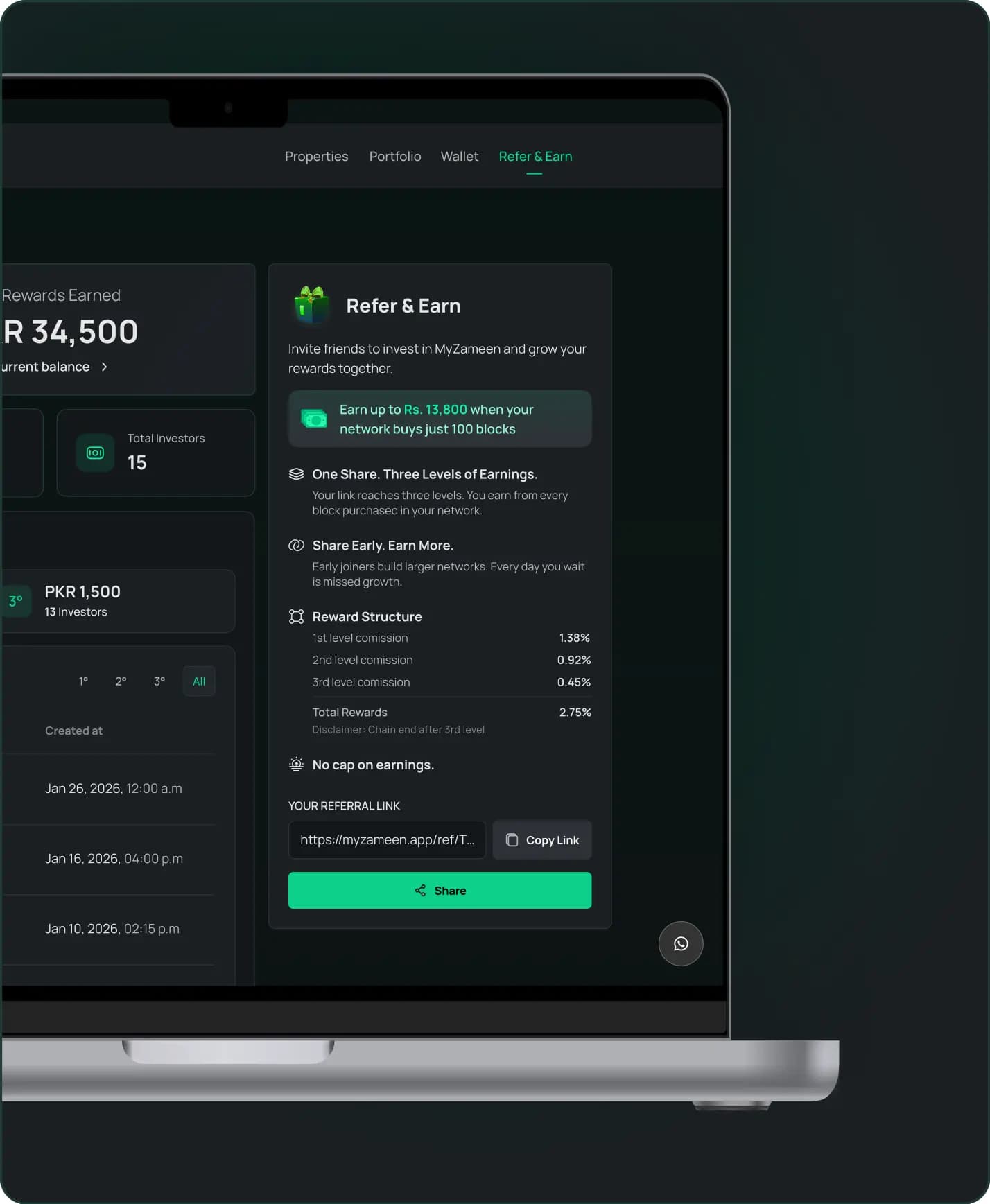 MyZameen rewards app preview